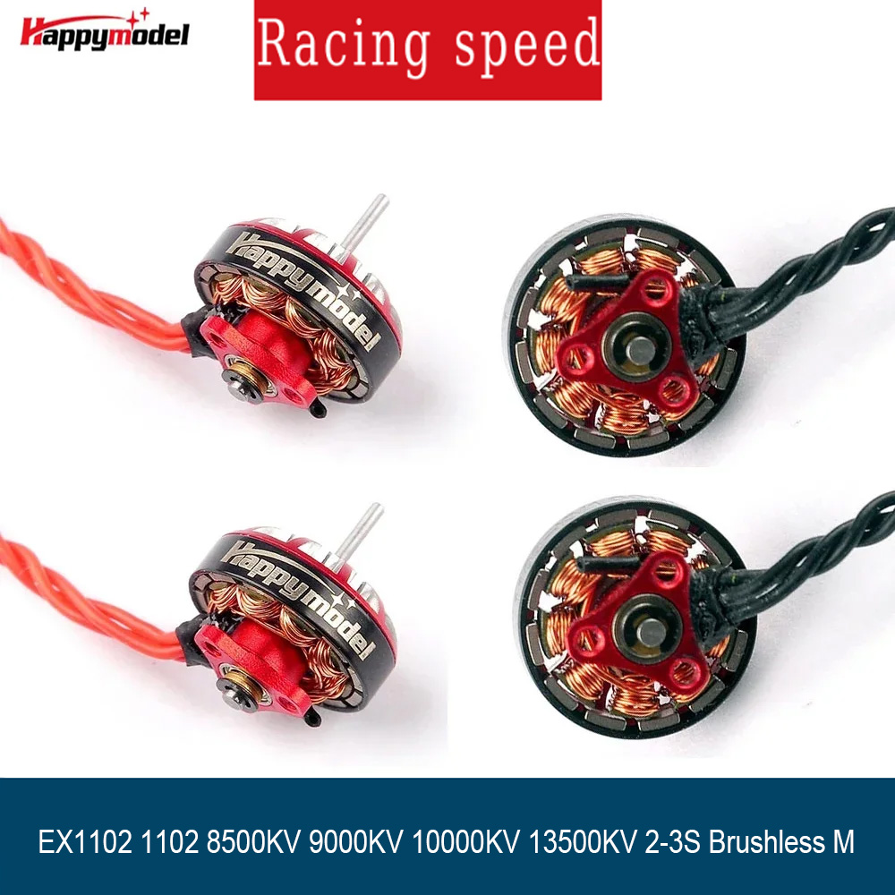 Drone Battery 3S - 4 Pezzi Motore Brushless HappyModel EX1102