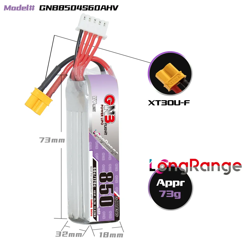 GAONENG GNB LiPo Batteria 850m - Drone Battery Li-Ion recensione e prezzo