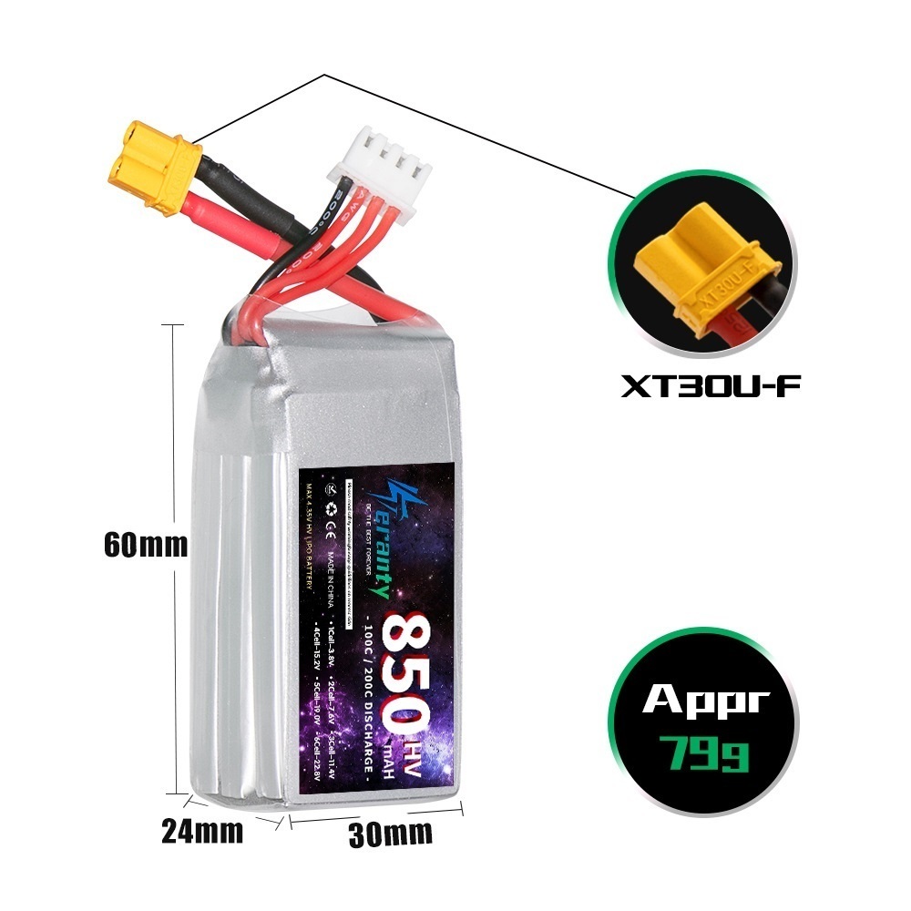 1/2/3PCS TERANTY 3S 11.4V Lipo - Drone Battery 4S recensione e prezzo
